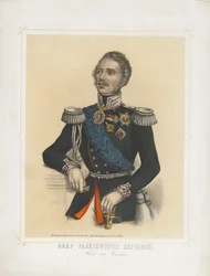 Portret van Ivan Fyodorovich Paskevich, Graaf van Erivan, Onderkoning van het Koninkrijk Polen, 1850