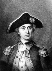 Portret van John Paul Jones, Schotse zeeman die deelnam aan de Amerikaanse Revolutie