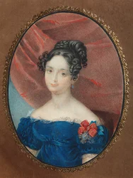 Portret van Maria Jakovlevna Naryshkina 1789-1854, geboren Lobanova-Rostovskaya, 1840s
