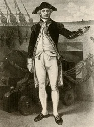 Portret van Paul Jones, commodore van de Amerikaanse marine, ca. 1780