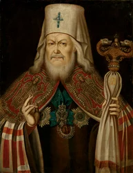 Portret van Plato II Levshin, de Metropoliet van Moskou 1737-1812, 2e helft van de 18e eeuw