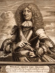 Portret van Prins Walrad van Nassau-Usingen 1635-1702 Uit: Schauplatz des Krieges, 1675