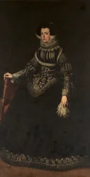 Portret van koningin Elisabeth van Frankrijk, koningin-gemalin van Spanje
