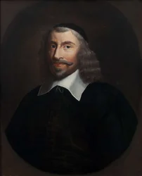 Portret van Thomas Hobbes 1588-1679, laatste kwart van de 17e eeuw