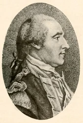 Portret van Washington, naar het leven getekend, met haar in varkensstaart, ca. 1770, 1937