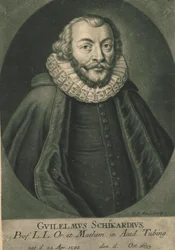 Portret van Wilhelm Schickard 1592-1635