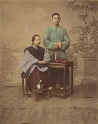 [Portret van een Chinees Koppel], 1870s
