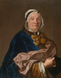 Portret van een dame, 1725-50