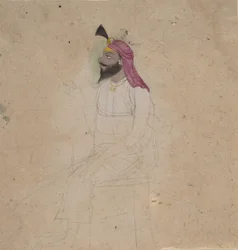 Portret van een Sikh Edelman, begin 19e eeuw