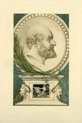 Portret van Émile Augier 1820-1889