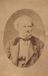 Portret van pianist en componist Ferenc Erkel 1810-1893, c. 1875