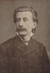 Portret van pianist en componist Moritz Moszkowski 1854-1925, ca. 1886-1890