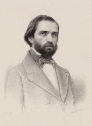 Portret van de Componist Giuseppe Verdi 1813-1901, ca. 1850