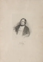 Portret van de componist Johann Friedrich Kittl 1806-1868