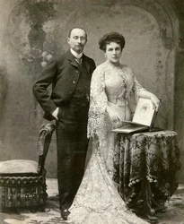 Portret van de leider van de vergadering van de Moskouse adel Pyotr Basilevsky 1855-1920