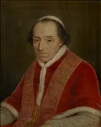 Portret van paus Pius VII 1742-1823, 1810s