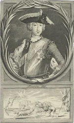 Portret van Tsaar Peter III van Rusland 1728-1762, c. 1750