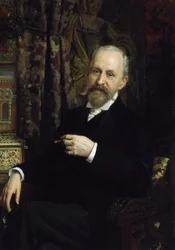 Portret van de architect Alfred Parland, 19e eeuw