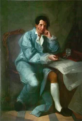 Portret van de architect Jean-Baptiste Vallin de la Mothe 1729-1800
