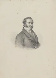 Portret van de componist Gioachino Antonio Rossini