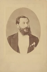 Portret van de componist Léo Delibes 1836-1891, ca. 1885