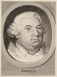 Portret van de componist Niccolò Jommelli, 1714-1774