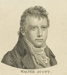 Portret van de historische romanschrijver en dichter Sir Walter Scott 1771-1832, c. 1800