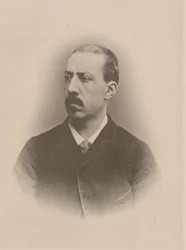 Portret van de organist en componist Charles-Marie Widor 1844-1937, 1870-1875