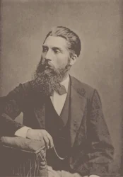 Portret van de pianist en componist Adolf Jensen 1837-1879