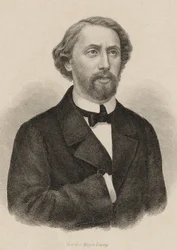 Portret van de pianist en componist Julius Schulhoff 1825-1898, 1860