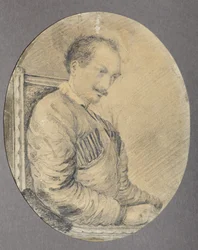 Portret van de dichter, Decembrist Graaf Alexander I. Odoevsky 1802-1839, 1837-1839