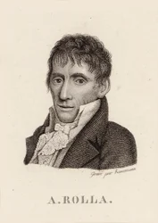 Portret van de violist en componist Alessandro Rolla 1757-1841