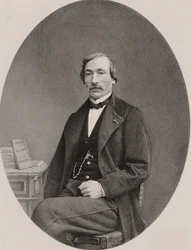 Portret van de violist en componist Delphin Alard 1815-1888, 1870