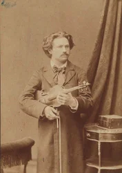 Portret van de violist en componist Frantisek Ondricek 1857-1922, 1882-1883