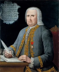 Portretten van Simon de la Valle y Cuadra