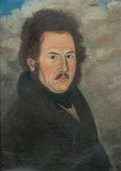 Portret van een man met snor