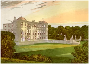 Powerscourt, County Wicklow, Ierland, huis van burggraaf Powerscourt, ca. 1880