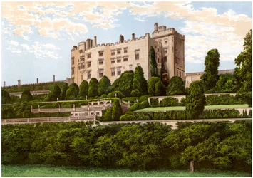 Powis Castle, Powys, Wales, huis van de Graaf van Powys, ca. 1880