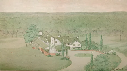 Voorlopige studie voor de Oakland Golf Club, Bayside, New York, 1925