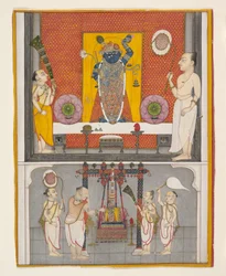 Priesters voor Shri Nathji, ca. 1820