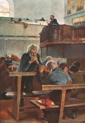 Primitieve Methodisten in Gebed, ca. 1889, ca. 1902