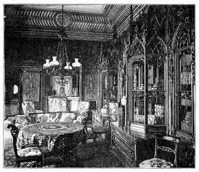 Muziekkamer van Prins Albert, Buckingham Palace, 1900