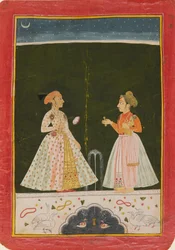 Prins Amar Singh met zijn jonge zoon, vroege jaren 1690