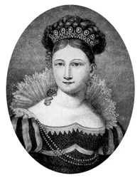 Prinses Louise van Saksen-Gotha-Altenburg, moeder van prins Albert, 1901