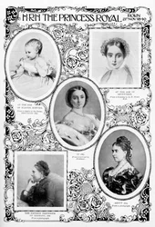 Prinses Victoria Adelaide Mary Louise, oudste dochter van koningin Victoria, eind 19e eeuw