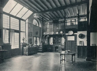 Hoofdruimte van een Nieuwe Studio Residentie in Lennox Gardens, Kensington, circa 1911