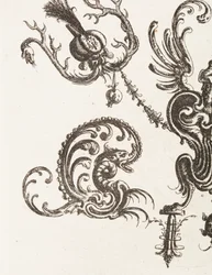 Print, Plaat 48, uit Neüw Grotteßken Buch (Nieuw Grotesk Boek), 1610