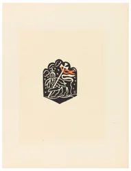 Prent, vignet, plaat X, Ethiopië, of Christus, Madonna en heiligen, zoals ik hen zag in de verluchtingen van oude Ethiopische codices, portfolio, 1920