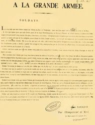 Proclamatie aan het leger, 13 oktober 1805