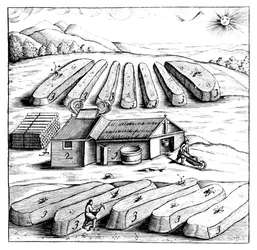 Productie van salpeter, kaliumnitraat of KN03, 1683